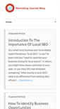 Mobile Screenshot of marketingjournalblog.com