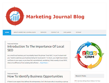 Tablet Screenshot of marketingjournalblog.com